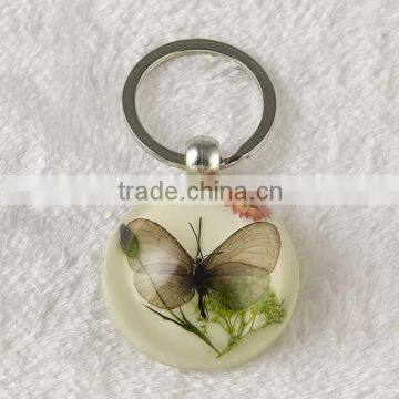 Promotional Round Shape Butterfly and Starfish Fashion Key Chain photo-2