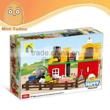 Plastic magnetic building blocks kids toys 51 pcs deformed 3d blocks building