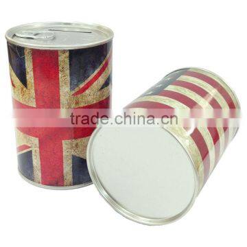 High Quality custom coin bank,metal coin box/clear plastic box