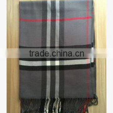 High Quality Fashionable Cotton Cashmere Imitation Tassel Scarf photo-6