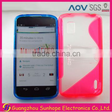 Nexus 4 E960 with stand tpu and pc cell phone case