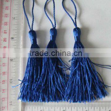 NAVY COLOR 3" TASSEL FRINGE FOR HOME DECORATION INTERIOR OR DRAPERY OR GARMENT TRIMMING FRINGE TASSEL