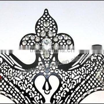Orleans Laser-Cut Metal Black Welding Queen Mask photo-4