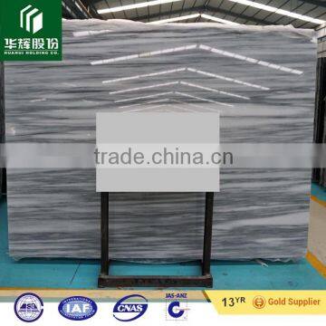 Venice Grey marble, white marble with grey straight wood veins.