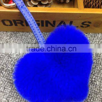 2016 Latest Cute Heart Pendant Fashion Girls Bag Phone Carkey Ornaments Leather Keychain photo-2