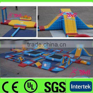 commercial large inflatable water floats / floating inflatable water island for kids and adults