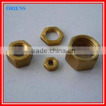 Customized hexagonal nut, brass nut