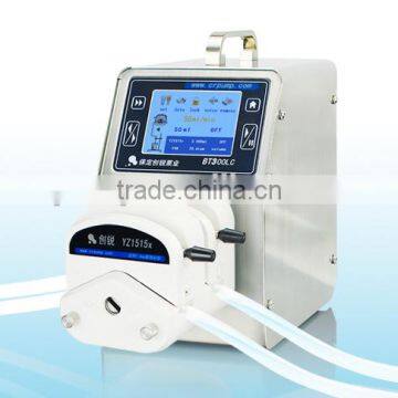 easy operate peristaltic fluid pump with silicon tube