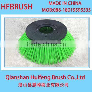 Green color cup road brush