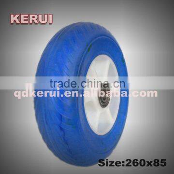 10 inch hand truck rubber wheel PU foam wheel 2.50-4 4.00-4 3.50-4