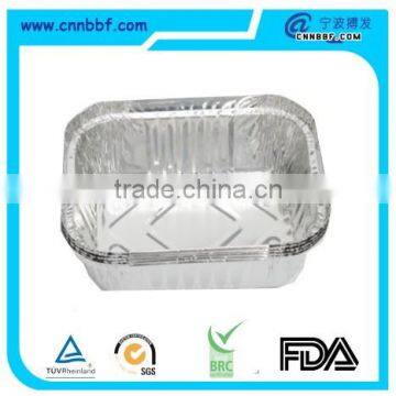 Aluminum Foil Rectangle Take Out Container WIth Carboard Lids 850cc