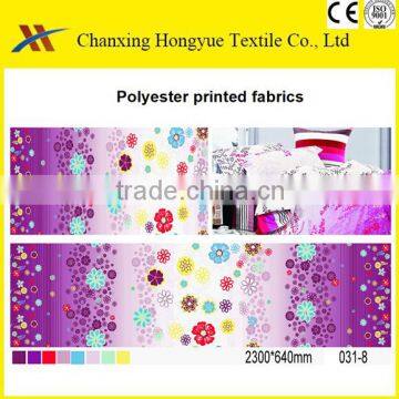 Two Sides Brushed Micorifber Polyester peached fabric with disperse printing for making bed cover fabrics