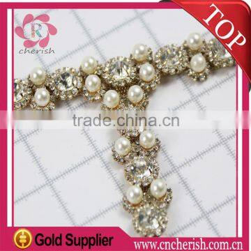 Hot Sale Ren Qing Jewelry Factory Fashion Pearl Crystal Shoes Women Sandal For Women Shoe Bridal Accessories photo-2