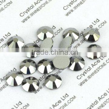 Non Hot fix Crystal Stones, Non Hot Fix Strass, Hematite Flat back stone for Nail Art