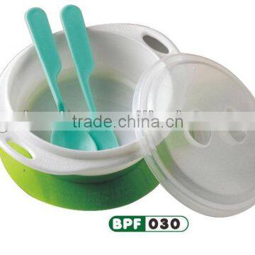 2014 durable plastic baby bowl with spoon