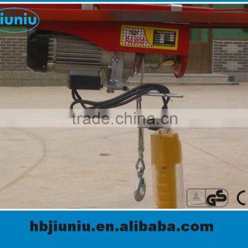 mini electric wire rope hoist with trolley