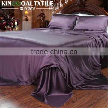 Luxury and soft plaid 100% pure Silk hotel use bed comforter cover