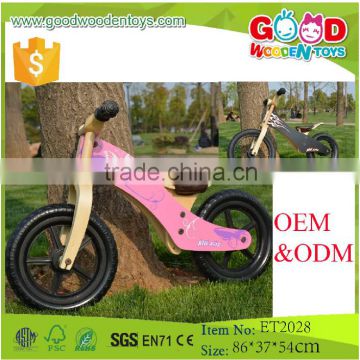 2015 Best Selling EU Standard Ride on Toy Wooden Children Balance Bike