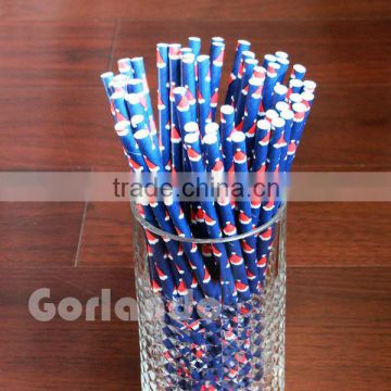 Christmas Design Wholesale Disposable Drinking Paper Straws