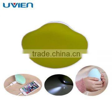 Cute Shell Design Portable Rechargeable 5000mAh Mobile Power Bank and USB Hand Warmer Mini Hand Heater