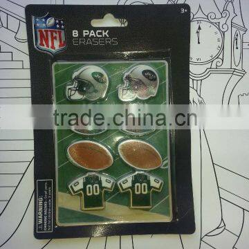 American Stationery Football Items Shaped Eraser