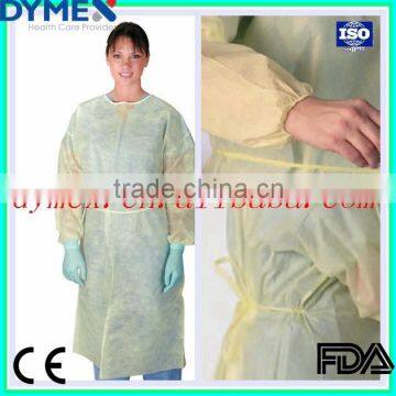 Waterproof Plastic Polypropylene Disposable Isolation Gown photo-2
