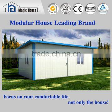 Save construction cost prefabricated steel frame sandwich panel house