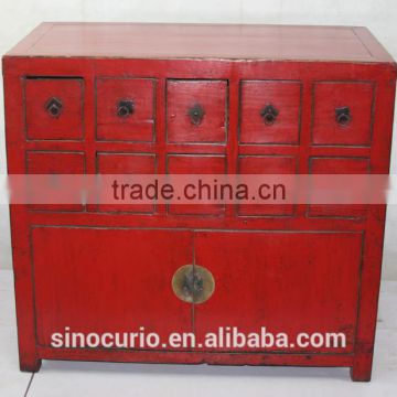 Tibetan hand painting cabinet /Reclaimed wood furniture/ Chinese antique furniture