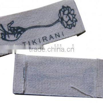 Durable,fashionable and low price custom silk cotton printed satin clothing label