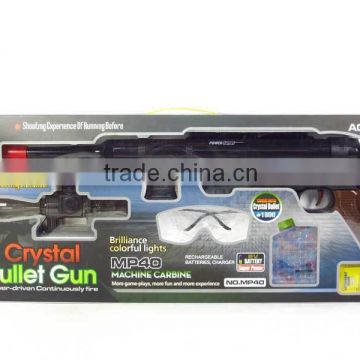 Battery Operate Gun With Crystal Bullet MP40 Toy Gun Set