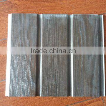 Interior Decoration of Pvc Wooden Design Two Grooves Wall Panel photo-4