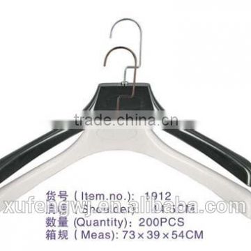 Upscale Suit plastic hanger for overcoat for shopping mall Non-slip Changeable hook Xufeng