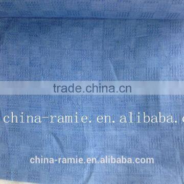 ramie&cotton woven plain fabric