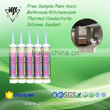 Free Sample/Non-toxic Bathroom/Kitchenroom Thermal Conductivity Silicone Sealant