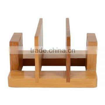 Practical Top Quality Kitchen Bamboo Pot Lid Holder photo-3