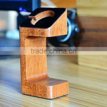 2 in 1 Charger Holder For Apple Watch Stand Bamboo Wood,For Dock photo-3