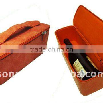 High Quality Suede Wine Carrying Case