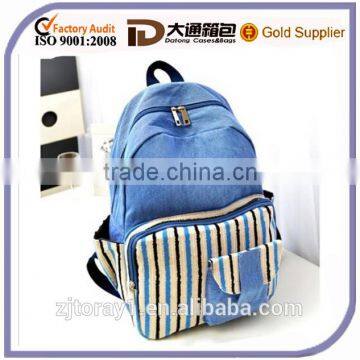 wholesale plain students cute canvas backpack