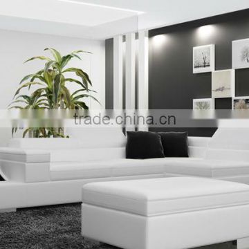 Fashion leather sofa design round sofa furniture 9123