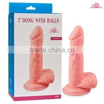 sex products 7 inches flesh male model penis for girls