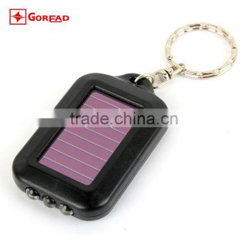 Goread 3 LED solar energy flashlight solar keychain