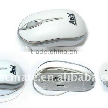 optical usb mouse with hide cable