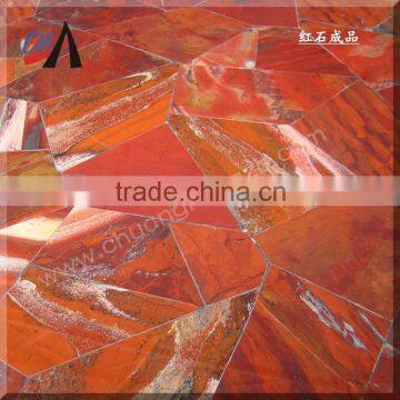 Red jasper slab for bathroom cabinet countertop,wall tile,TV background