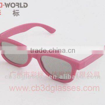 Fashion plastic linear polarizer 3d glasses