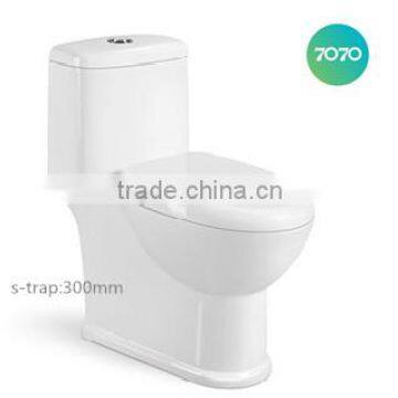 Cheap Chaozhou Siphonic one piece s-trap toilet 2862