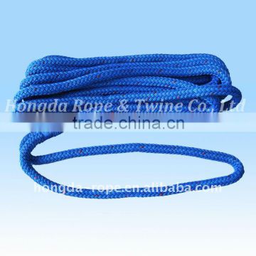 Double braided mooring line