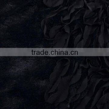 Chiffon and Fur Imitation Embroidery Design Wedding Embroidery Lace Fabric photo-2