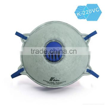 Medical Consumables CE approved Disposable facial mask with valve and active carbon K220VC FFP2 Weini