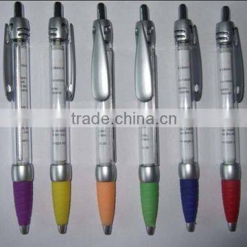 retractable promotional calendar pull out paper pen
