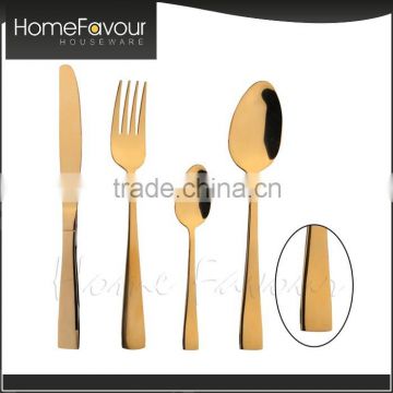 Trustworthy Factory Make To Order Kitchen Gold Cutlery Set